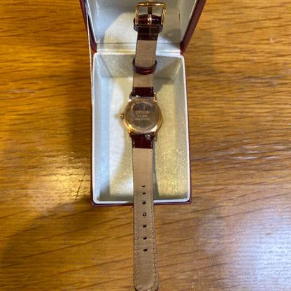 SPICA Leather Winding Watch Red Leather