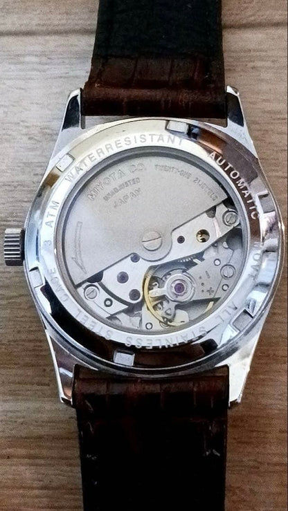 Precious Leather Watch BEAMS Back Skeleton