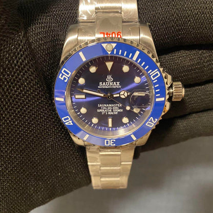 SAUNAX Divers Watch Blue Sub Sub Marina nh35