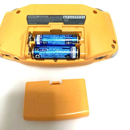 Game Boy Advance Orange Console and 3 Games