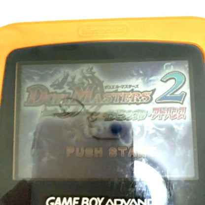 Game Boy Advance Orange Console and 3 Games
