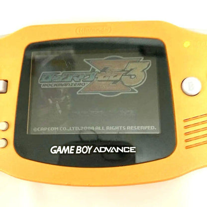 Game Boy Advance Orange Console and 3 Games
