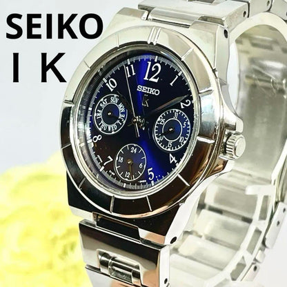 31 Seiko Lucia Ladies Day-Date Blue Dial Silver