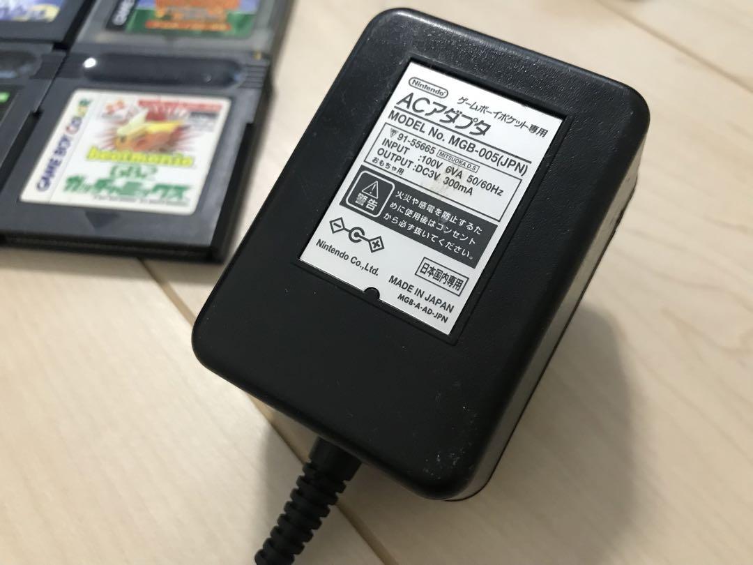 Game Boy Color Console Game 5 Set AC Adapter