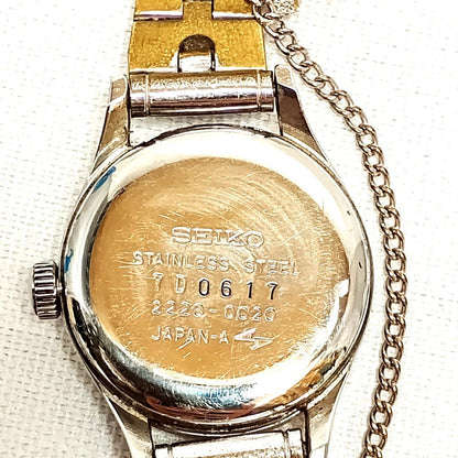 Operational Product SEIKO Watch 2220-0020 24 Jewels Hand-Wound Silver