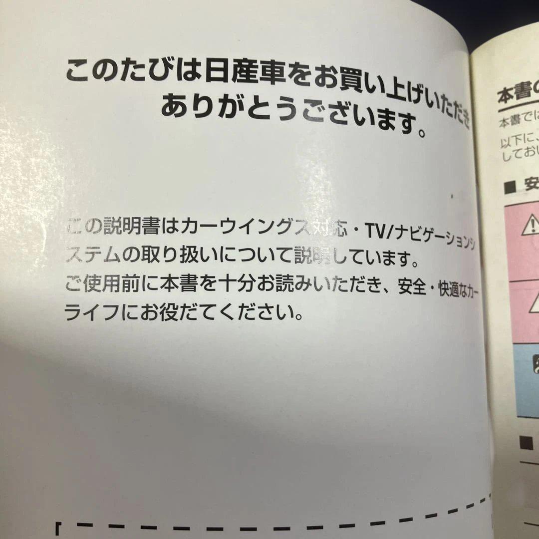 Nissan Carwings TV/Navi User Manual