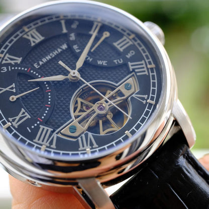 [Operational] Skeleton Automatic Watch Black