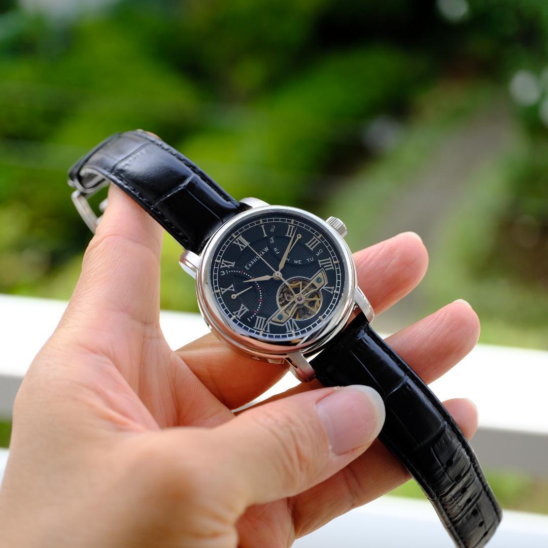 [Operational] Skeleton Automatic Watch Black