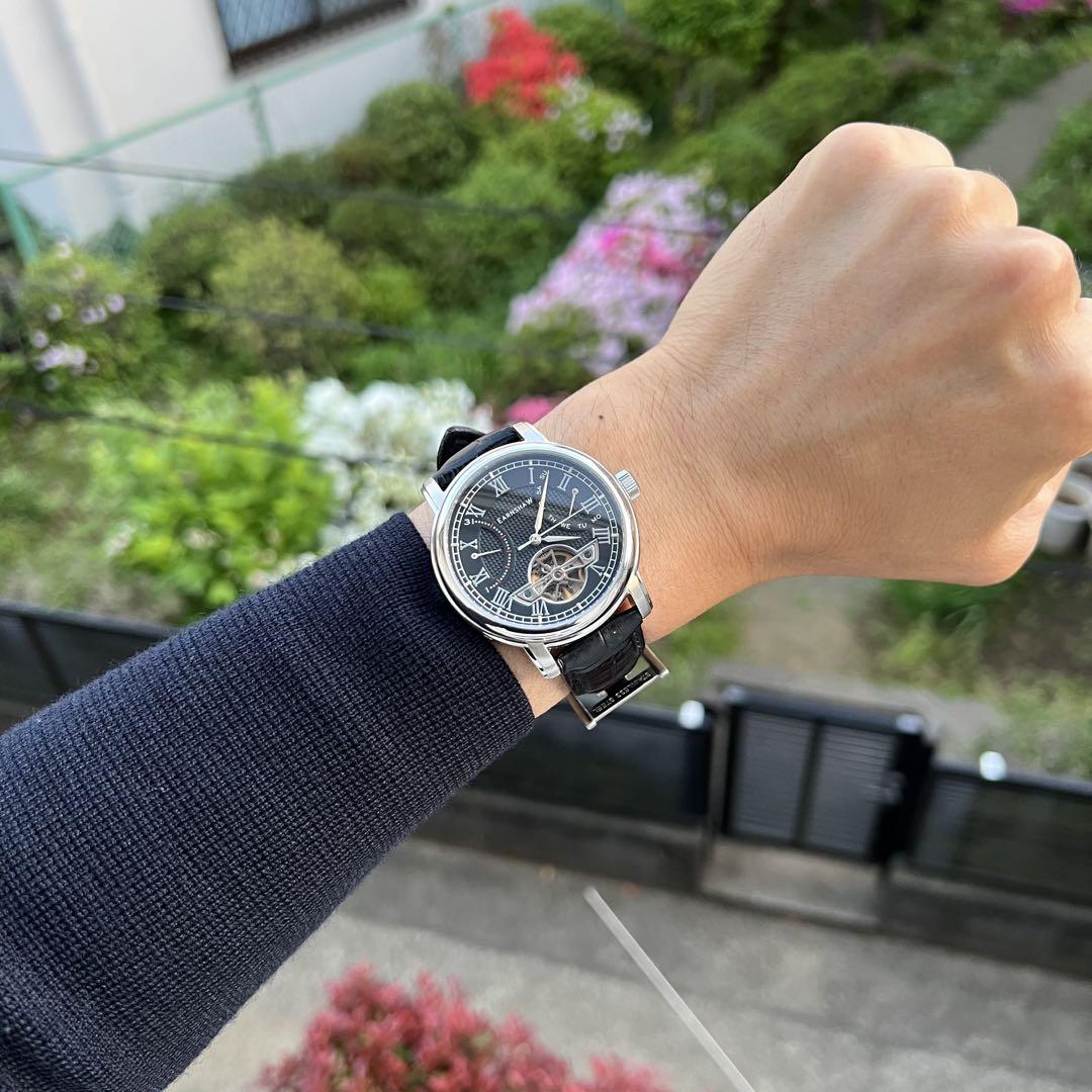 [Operational] Skeleton Automatic Watch Black