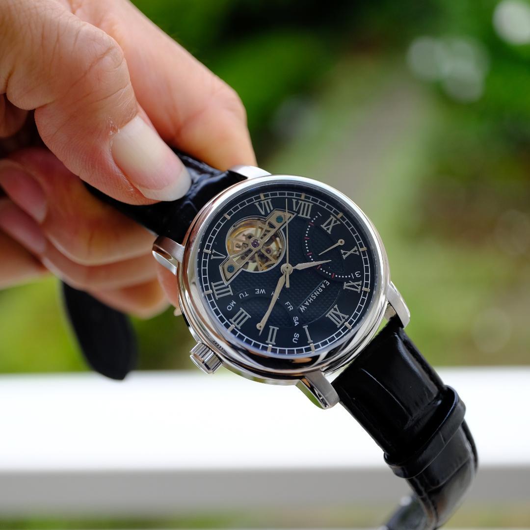 [Operational] Skeleton Automatic Watch Black