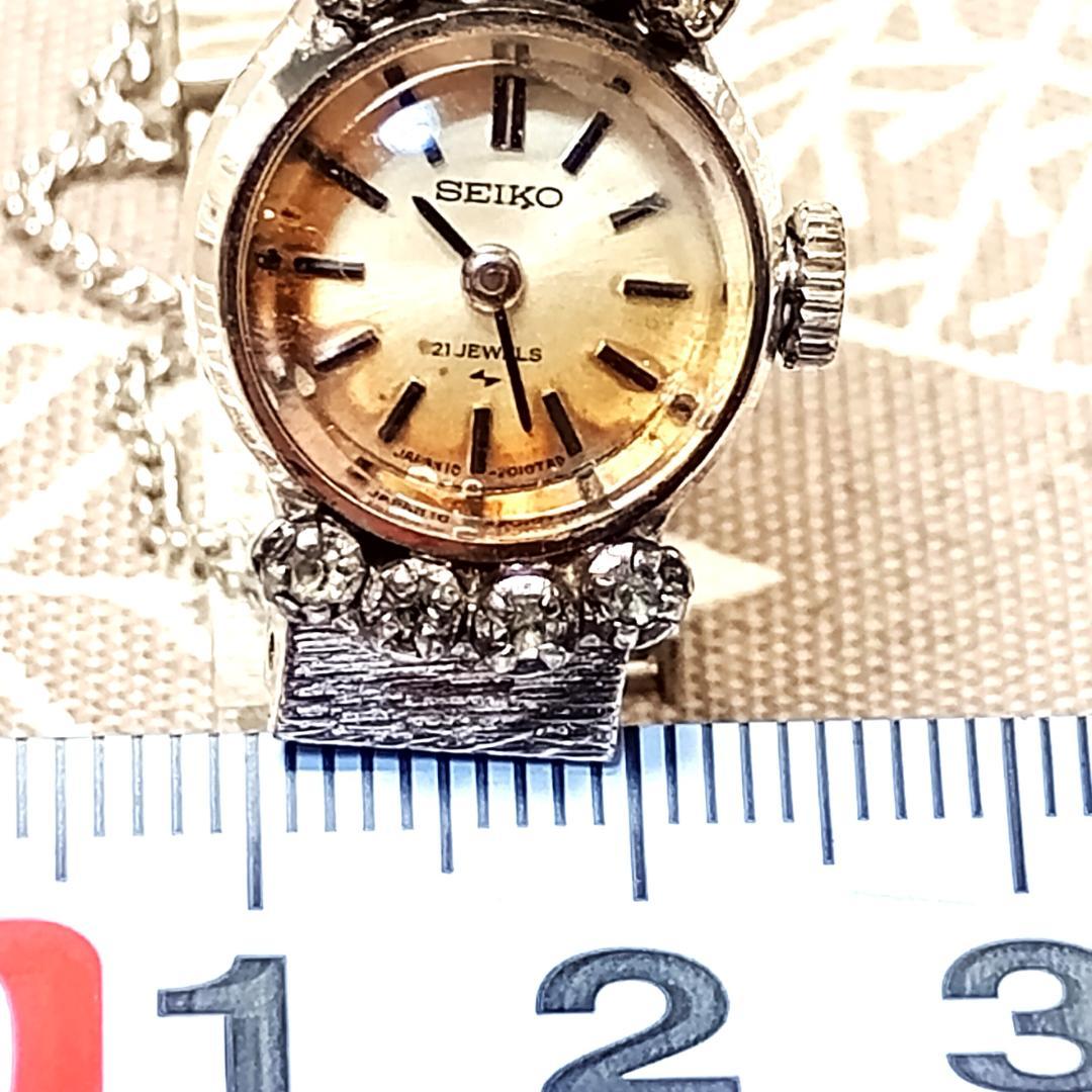 【Operational Product】 SEIKO Quartz Watch 10-0900 Round 21 Jewels 2 Hands