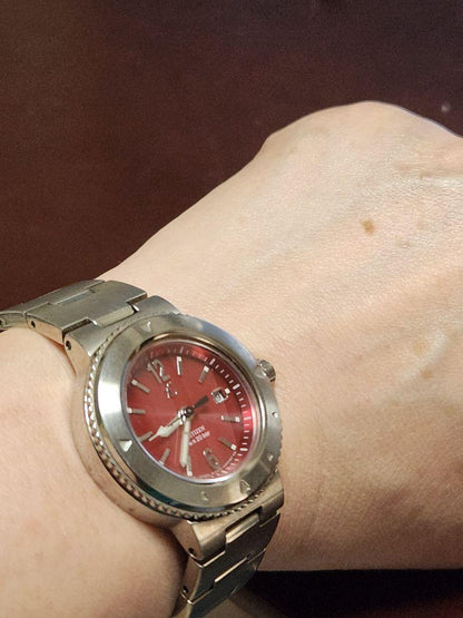 [In Operation] CITIZEN Eco-Drive XC Cross Sea Ladies Watch Red