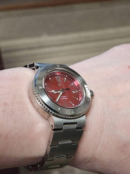 [In Operation] CITIZEN Eco-Drive XC Cross Sea Ladies Watch Red