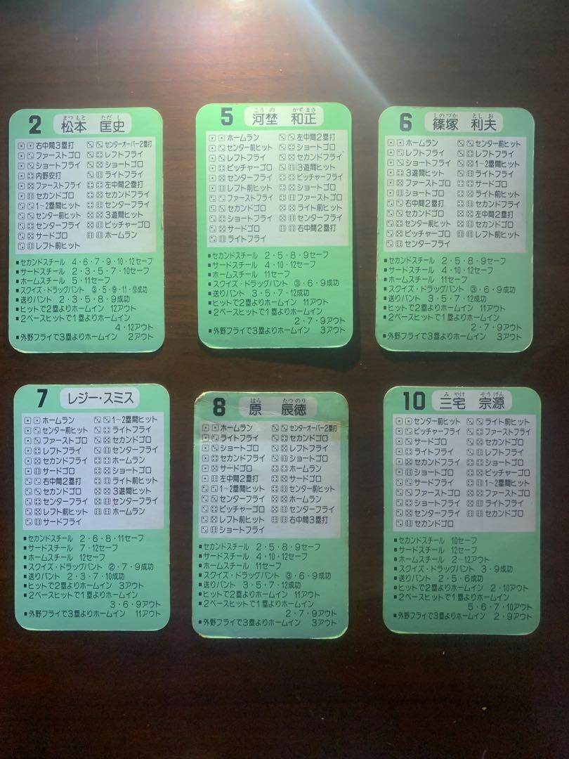 Takara Pro Baseball Card Showa 59th Year Giants 26 Card Set
