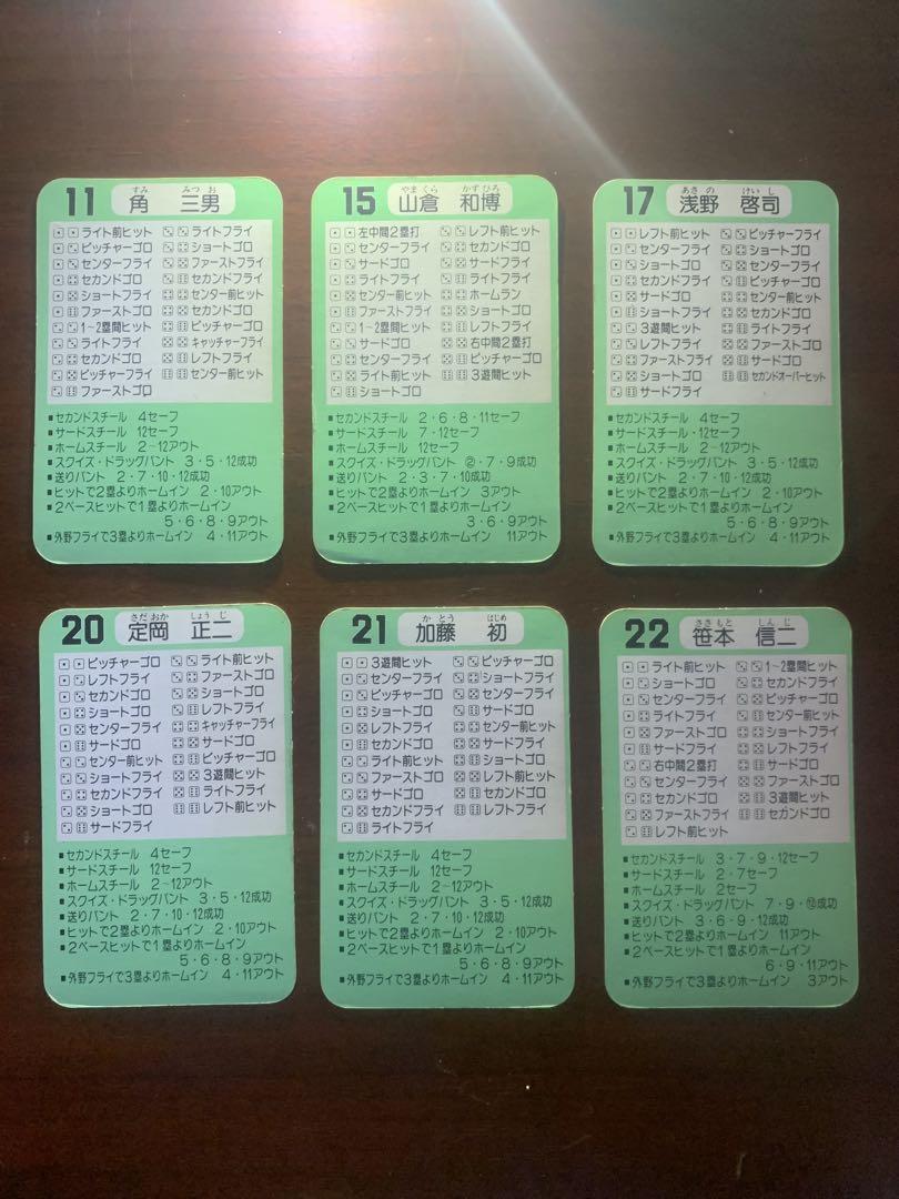 Takara Pro Baseball Card Showa 59th Year Giants 26 Card Set