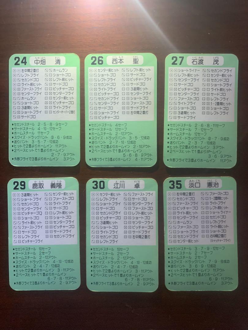 Takara Pro Baseball Card Showa 59th Year Giants 26 Card Set