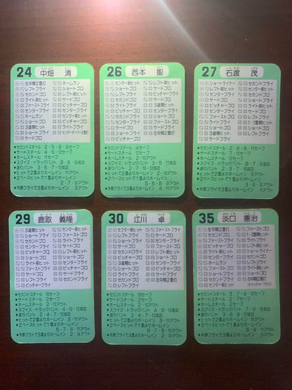 Takara Pro Baseball Card Showa 59th Year Giants 26 Card Set