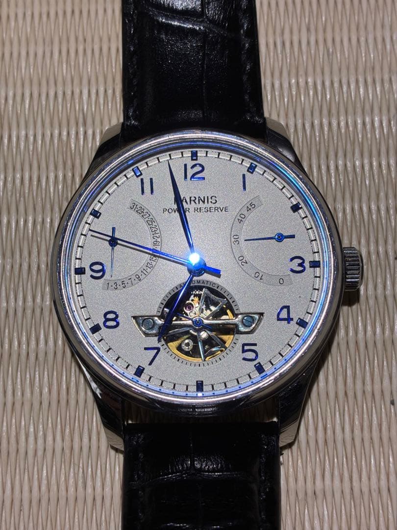 PARNIS Power Reserve Display, Retrograde Calendar