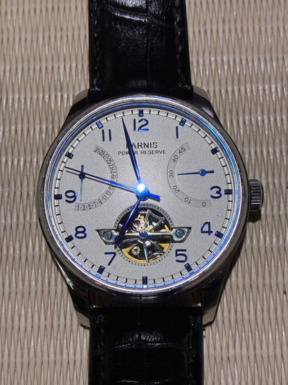 PARNIS Power Reserve Display, Retrograde Calendar