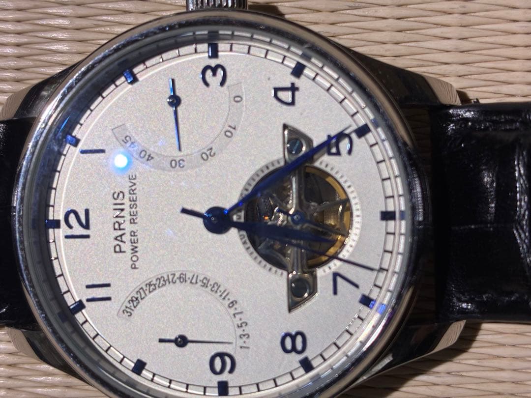 PARNIS Power Reserve Display, Retrograde Calendar