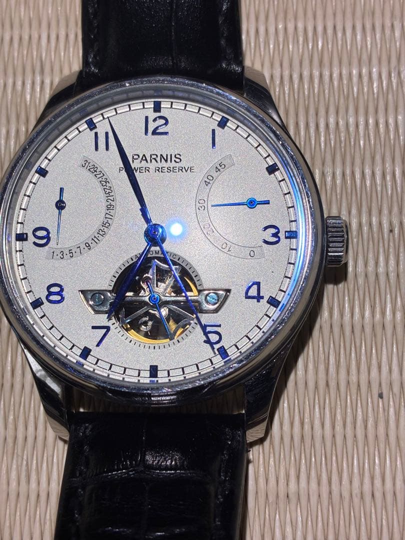 PARNIS Power Reserve Display, Retrograde Calendar