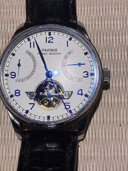 PARNIS Power Reserve Display, Retrograde Calendar