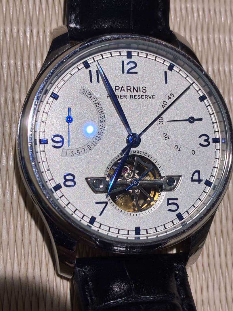PARNIS Power Reserve Display, Retrograde Calendar