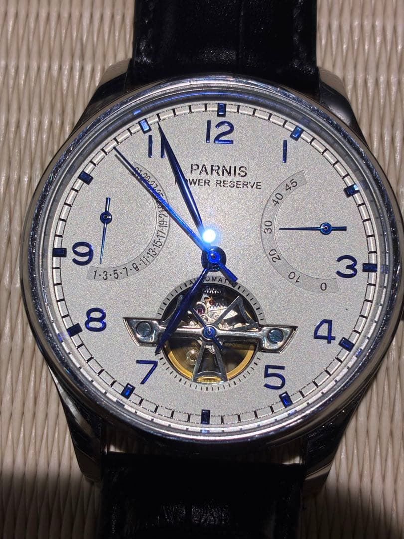 PARNIS Power Reserve Display, Retrograde Calendar