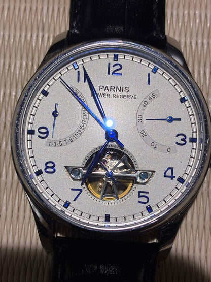 PARNIS Power Reserve Display, Retrograde Calendar