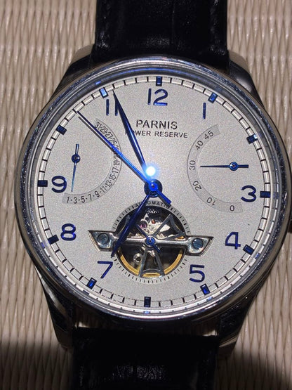 PARNIS Power Reserve Display, Retrograde Calendar