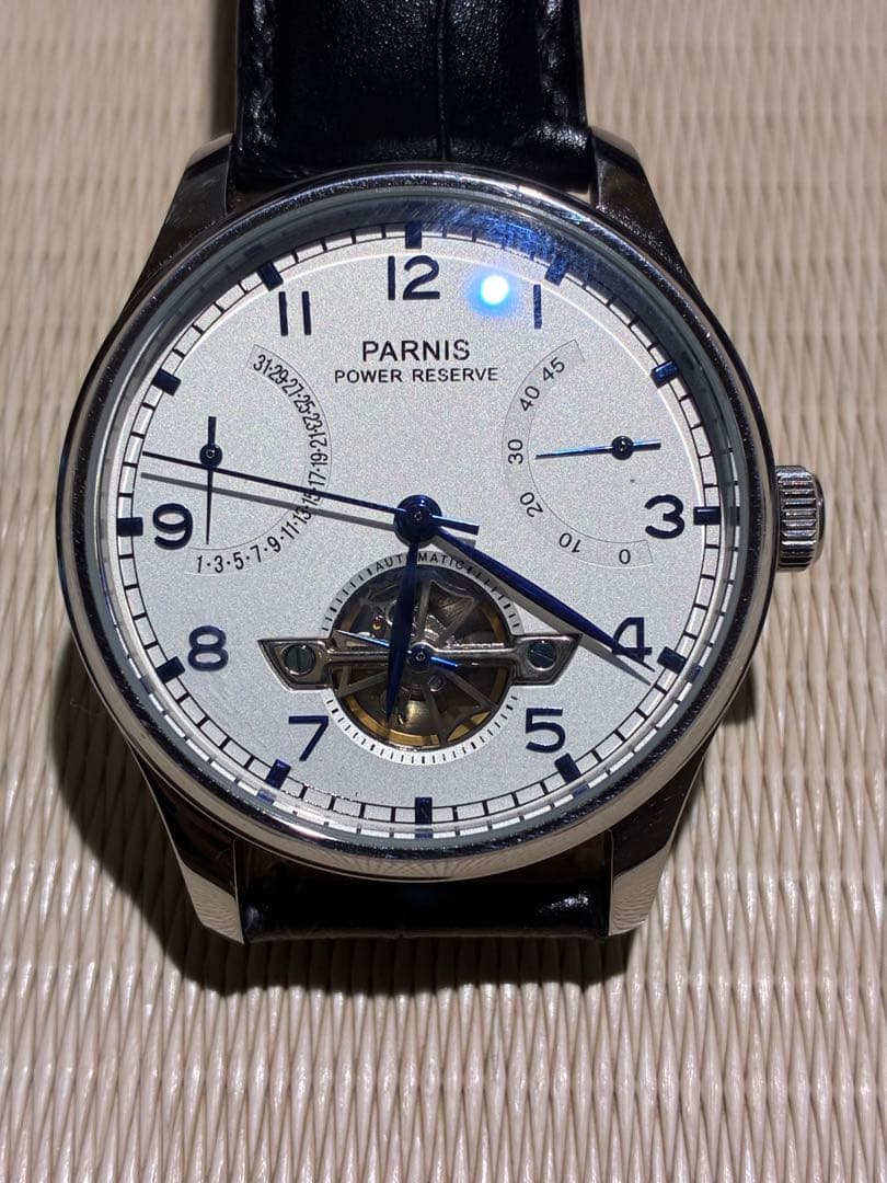 PARNIS Power Reserve Display, Retrograde Calendar
