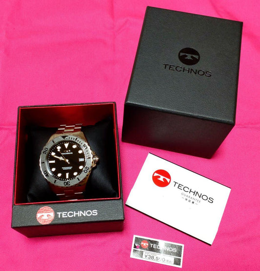 New TECHNOS T9B93BB Unused Watch