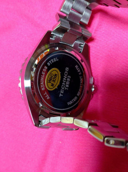New TECHNOS T9B93BB Unused Watch