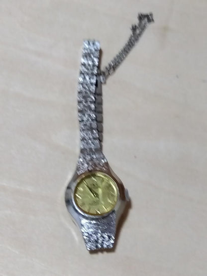 TECHNOS Jewel MADONNA Winding Analog Watch Silver/Gold