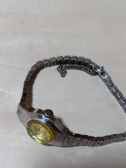 TECHNOS Jewel MADONNA Winding Analog Watch Silver/Gold