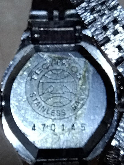 TECHNOS Jewel MADONNA Winding Analog Watch Silver/Gold