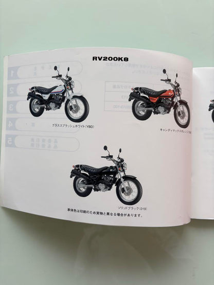 Suzuki VanVan200 / RV200 Parts Catalog