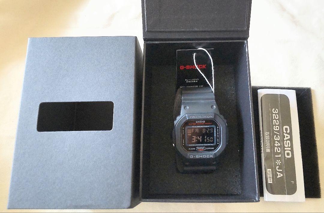 New G-SHOCK DW-5600HR-1JF Japan Genuine Black Red