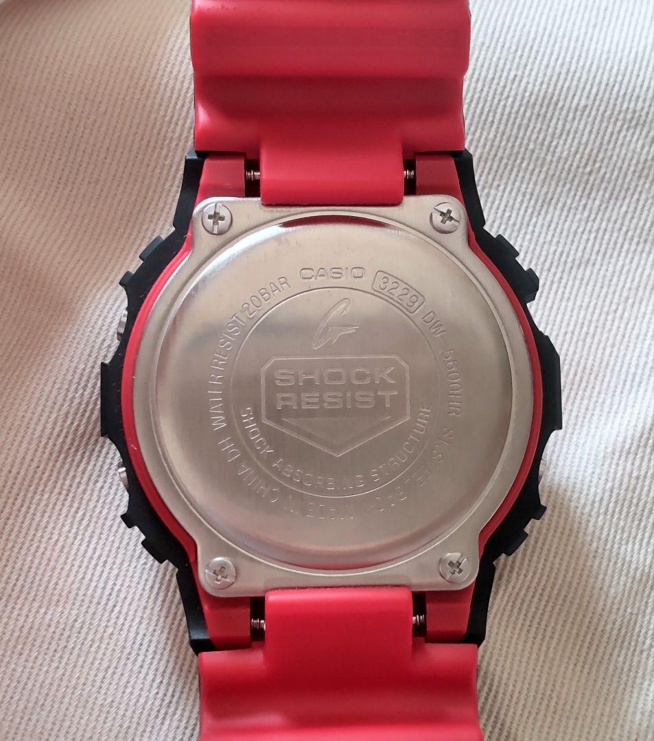 New G-SHOCK DW-5600HR-1JF Japan Genuine Black Red
