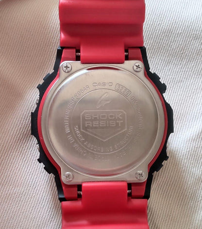 New G-SHOCK DW-5600HR-1JF Japan Genuine Black Red