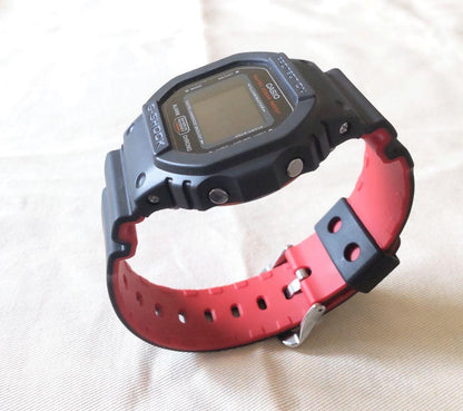 New G-SHOCK DW-5600HR-1JF Japan Genuine Black Red