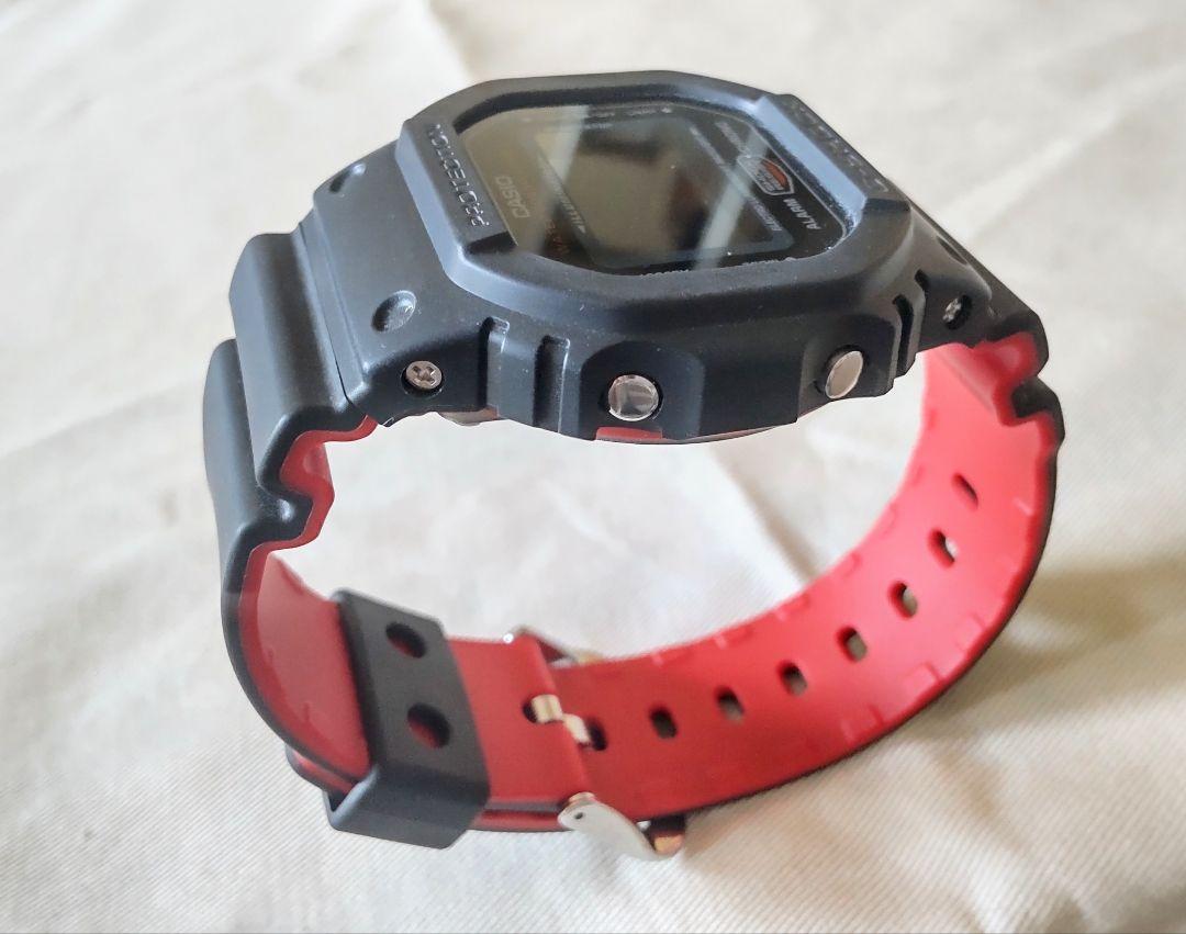 New G-SHOCK DW-5600HR-1JF Japan Genuine Black Red