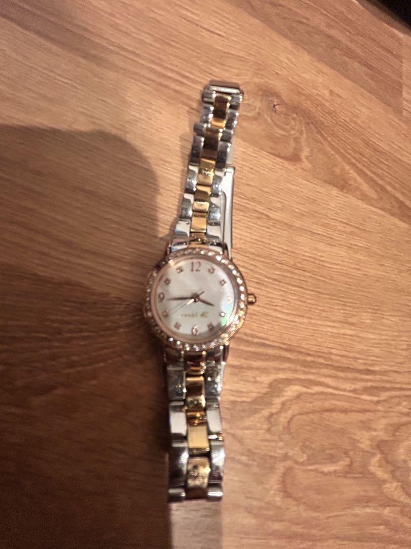 Ladies Analog Watch Silver/Gold