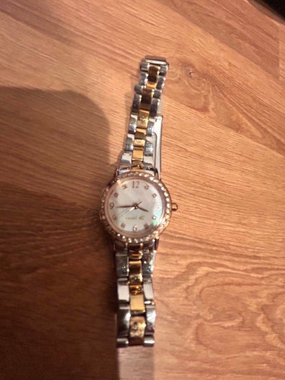 Ladies Analog Watch Silver/Gold