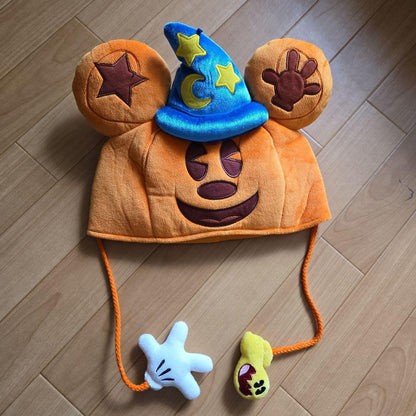 Tokyo Disney Resort Mickey Mouse Cap Pumpkin Halloween Hat