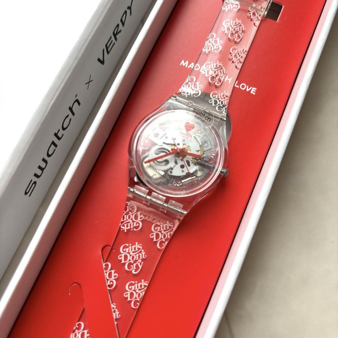 New Unworn Swatch Verdy Girls Don't Cry Watch Limited Edition