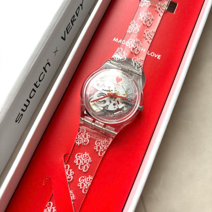 New Unworn Swatch Verdy Girls Don't Cry Watch Limited Edition