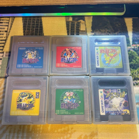 Pokémon Red Blue Green Yellow Gold Card Set