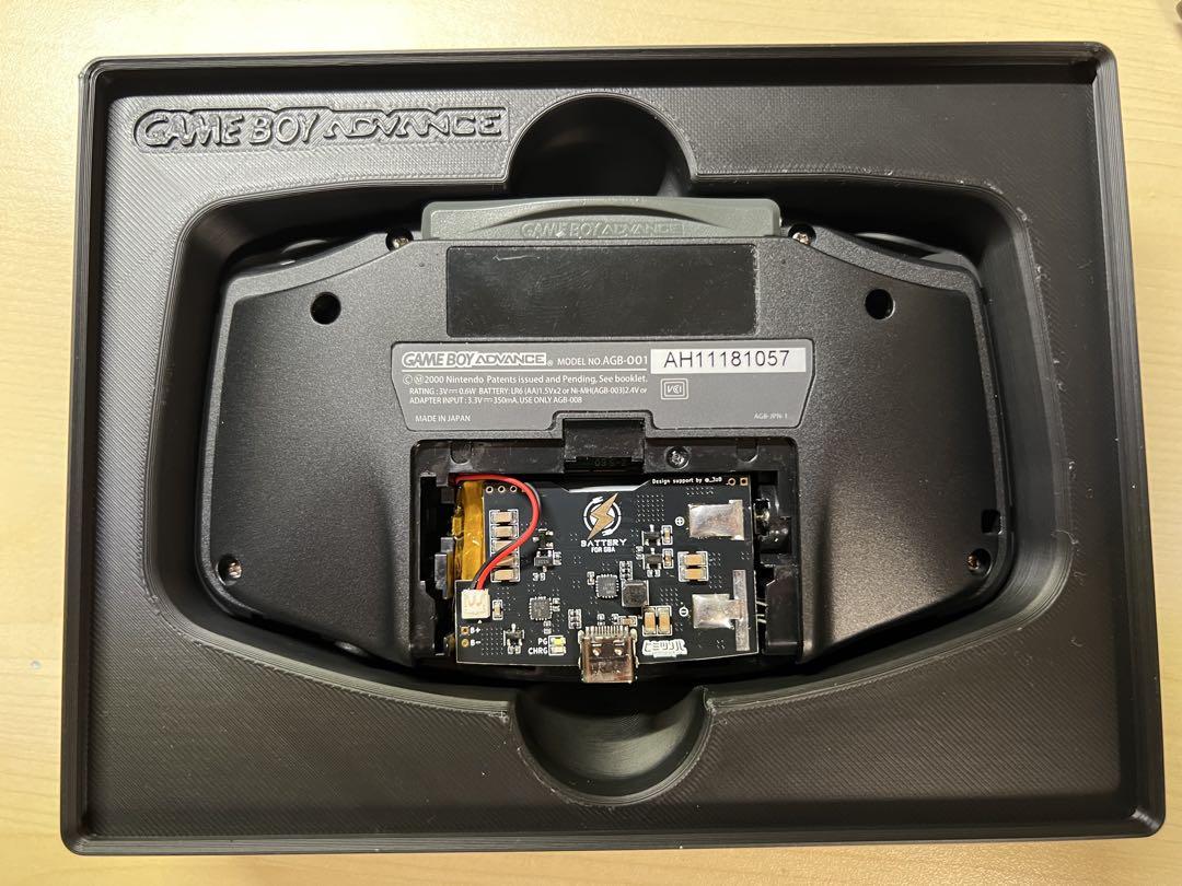 Game Boy Advance IPS Conversion with USB-C Charging