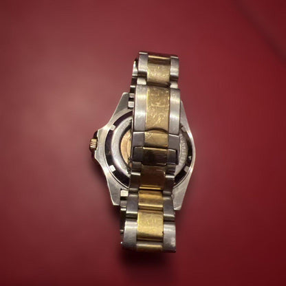 TECHNOS Automatic Winding Watch Blue/Silver/Gold